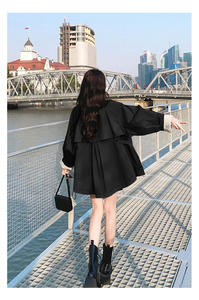 Femmes 2025 nouveau printemps automne à la mode <span class=keywords><strong>Petite</strong></span> grande taille Cape <span class=keywords><strong>Trench</strong></span> Coat - Product Image 6