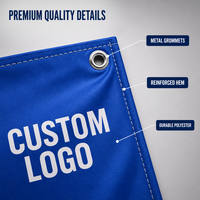 Drapeaux nationaux personnalisés à double face, impression numérique, 100% polyester, 3x5 pieds, avec logo, mât en fibre de verre, cadeau de mariage