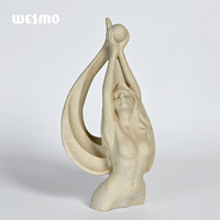 Objets Décoratifs Personnalisés Sculpture Grès Sculptures et Sculptures Moderne Mat Art Dame Figure Résine Sculpture
