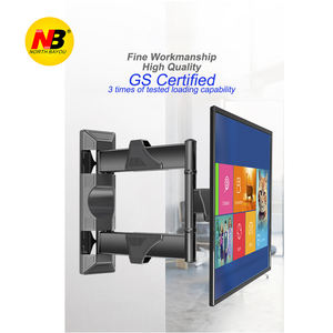 حامل تلفزيون NB P4 بذراع متحرك قابل للإمالة والدوران والتمديد، حامل جداري شامل الحركة لمعظم أجهزة التلفزيون من 19 إلى 55 بوصة - Product Image 2