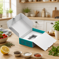 Boîte d'emballage personnalisée en carton ondulé recyclable pour petits appareils électroniques, imprimée UV, pliable, échantillons gratuits