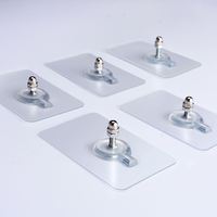 Crochets muraux autocollants en promotion – Supports muraux étanches et durables transparents pour cuisine et salle de bain (sans vis)