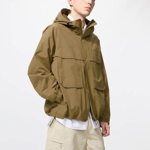 New Trendy Men’s Waterproof Windbreaker <b>Jacket</b> with Full Zip Hooded for Outdoor <b>Work</b> Sports and Casual Wear Men’s <b>Jackets</b> - Product Image 1