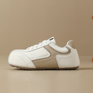 Invisible Heightening White <b>Sneakers</b> - 2026 Spring New Design - Versatile Big-Toe Shoes - Original Round-Topped Walking Shoes - Product Image 1