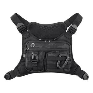 กระเป๋าคาดอกสำหรับผู้ชายกระเป๋าคาดอกอเนกประสงค์แนวยุทธวิธีกีฬาพร้อมที่ยึดโทรศัพท์ในตัวกระเป๋าเสื้อกั๊กวิ่งสำหรับออกกำลังกายขี่จักรยาน - Product Image 2