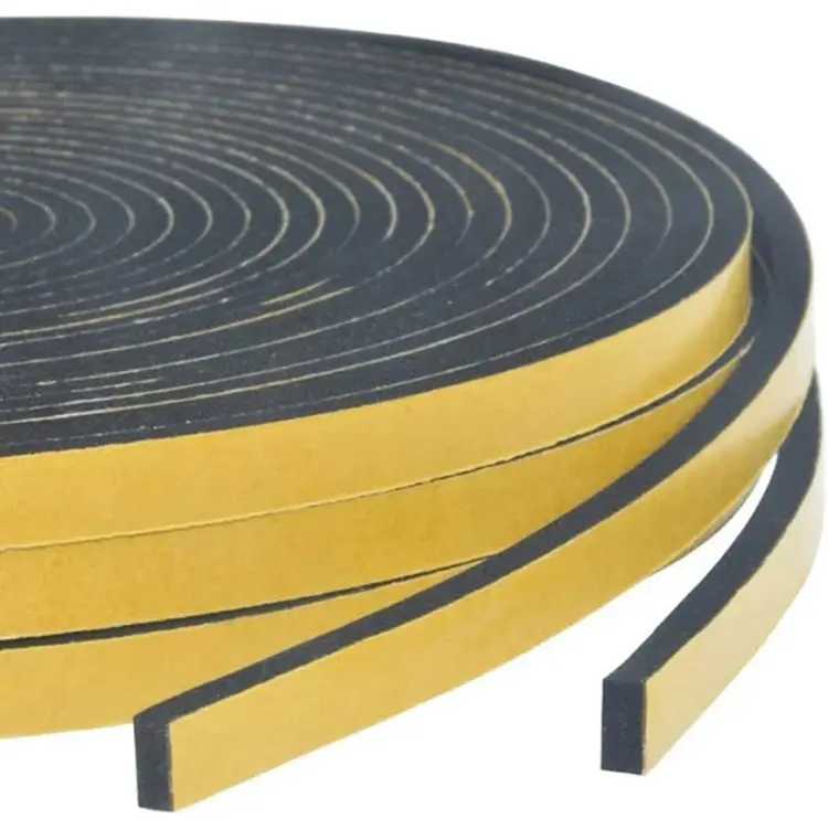 Strong adhesive Weatherproof High density Close cell Neoprene Foam tape CR foam Sealing Strip