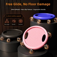 Disque de glisse Ab Wheel silencieux et stable pour l'entraînement abdominal – Équipement de fitness pour hommes et femmes, idéal pour la maison et le bureau, entraînement de force
