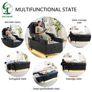Jincheng Thai-Massageliege <span class=keywords><strong>Salon</strong></span> Elektrische Rückenlehnenverstellung Pediküre Haarwaschstuhl Kopf-Spa <span class=keywords><strong>Shampoo</strong></span>-Liege Pediküre-Massageliege - Product Image 6