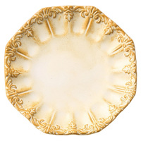 Assiette de table en céramique gaufrée vintage, élégante vaisselle française pour la maison, service de dessert et de steak