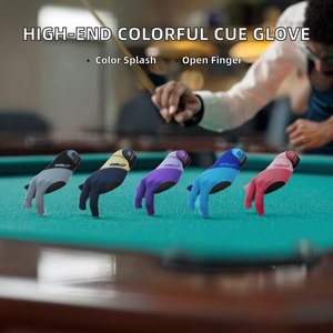 ถุงมือเล่นสนุกเกอร์และบิลเลียด CPBA-T01 คุณภาพสูง สีสันสดใส แบบเปิดนิ้วสำหรับมือซ้าย ไซส์ M - Product Image 2