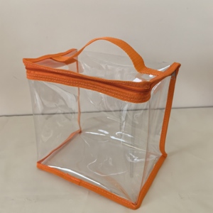 Sac à provisions transparent en PVC sacs en plastique avec logo personnalisé sac fourre-tout de plage transparent cadeau de mariage - Product Image 1