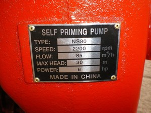 Pompe à eau monophasée auto-amorçante basse pression à moteur diesel avec joint d'étanchéité pour usage agricole (NS80P) - Product Image 5