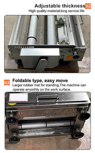 Mini Máquina Laminadora Portátil de Mesa para Masa de Pizza y Hojaldre, Rodillo Prensador Manual y Aplanador - Product Image 3