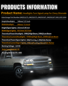 Phares Led pour 1999-2002 <span class=keywords><strong>Chevy</strong></span> <span class=keywords><strong>Silverado</strong></span> 1500 accessoires phare pour Chevrolet <span class=keywords><strong>Silverado</strong></span> 2500 HD 3500 Suburban Tahoe - Product Image 2
