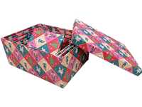 Coffrets cadeaux de Noël et de la Saint-Valentin écologiques, réutilisables, en matériaux recyclés, portables, de différentes tailles, 10 pièces, boîte rigide