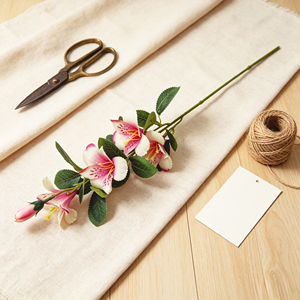 Flor Artificial Realista de Alstroemeria Peruana con Tallo Individual, para Ramos de Boda, Graduación, Relleno de Jarrones y Centros de Mesa - Product Image 5