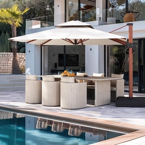 Mesas y Sillas Plegables de Aluminio de Alta Gama para Exteriores, Diseño Nórdico Moderno, Impermeables, para Hotel y Patio, DPH-J25F - Product Image 2