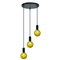 Luminaire suspendu de plafond de style européen, artistique, pour couloir, escalier, cloison, chambre à coucher, style ferme, avec abat-jour évasé