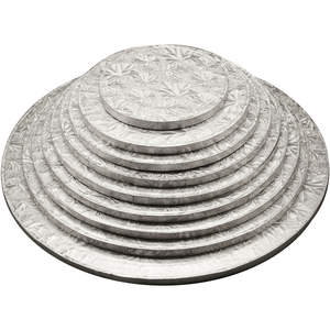 Precio al por mayor 4 6 8 10 12 14 pulgadas Rectángulo redondo Tablero de pastel corrugado blanco - Product Image 4