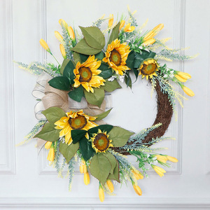 AYOYO OEM Couronnes <span class=keywords><strong>de</strong></span> fleurs Plage Hawaii Guirlande florale Couronnes <span class=keywords><strong>de</strong></span> mariage <span class=keywords><strong>Porte</strong></span> <span class=keywords><strong>Couronne</strong></span> suspendue - Product Image 3