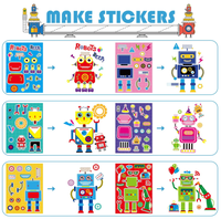 Gelang Silikon Pesta Ulang Tahun Anak Robot, Pin Lencana, Buku Catatan, Alat Tulis, Stiker, Mainan, Hadiah, Permen, Tas Goodie Bag, Souvenir