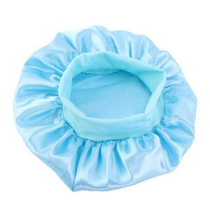 Kids Satin Bonnet Wide Elastic <b>Band</b> Sleeping Cap Custom Logo Soft Silk Single Layer Night Hair <b>Hats</b> for Teens Toddler Child - Product Image 1
