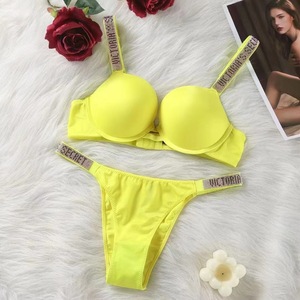 Conjunto de sujetador de satén sexy de Victoria's <span class=keywords><strong>Secret</strong></span>, 2 piezas, transpirable, ecológico, bordado, malla transparente, lencerí<span class=keywords><strong>a</strong></span> para mujeres maduras - Product Image 5