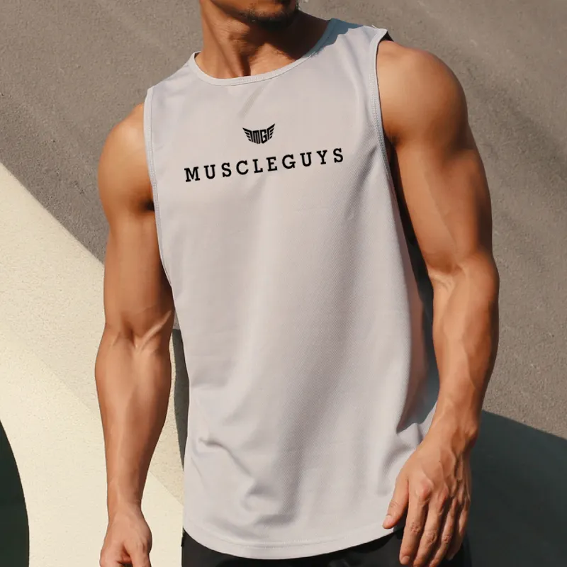 Wholesale Custom Graphics Bodybuilding Fitness Muscle Workout Gym Stringer Men's Tank Tops