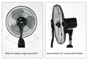 2025 tạo độ ẩm 16 inch quạt phun kính thiên văn di động lắc đầu quạt dọc tiếng ồn thấp mùa hè Quạt làm mát - Product Image 4