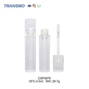 Emballage personnalisé en gros, tubes transparents carrés pour rouge à lèvres liquide, tubes pour huile à lèvres, tubes vides pour gloss à lèvres de 4 ml - Product Image 3