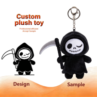 minimale de commande prix d'usine délai de livraison rapide cadeaux promotionnels porte-clés en peluche personnalisé