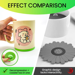 Posavasos Giratorio 360° Impreso en 3D con Giroscopio de 12 Vías, Almohadilla Aislante Antideslizante, Decorativo para Hogar/Oficina, Soporte para Tazas y Mug - Product Image 6