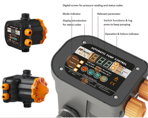 2024 नए डिजाइन EPC-12 पानी पंप नियंत्रण के लिए स्वचालित दबाव नियंत्रण पानी पंप स्वचालित पंप नियंत्रक - Product Image 3