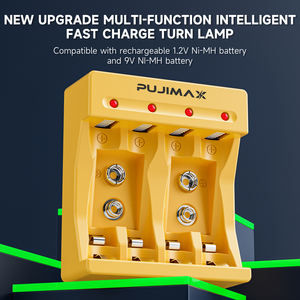 PUJIMAX fabrika toptan 1.2v Ni-MH pil şarj cihazı NI-MH ni-cd şarj edilebilir pil pil şarj cihazı tip-c ile şarj portu - Product Image 2