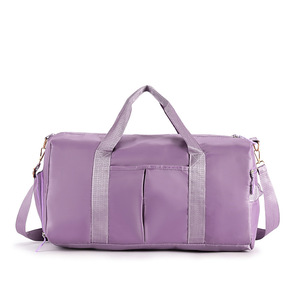 Sac de sport grande capacité avec logo personnalisé, sac de fitness tendance, séparation sec-humide, compartiment à chaussures indépendant, bagage pour femme - Product Image 3