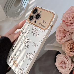 Funda Protectora para Teléfono Móvil 15 <span class=keywords><strong>Pro</strong></span> <span class=keywords><strong>Max</strong></span> con Diseño Pintado Estilo Ins, Patrón Floral Pequeño y Delicado, Resistente a Impactos - Product Image 4