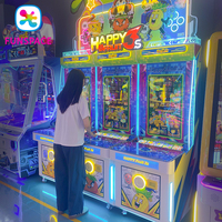 FUNSPACE Happy Fruit 3 Machine de jeu d'arcade multi-joueurs à monnayeur/billets en métal et acrylique pour tous les âges