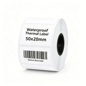 Etiquetas de Seguridad a Prueba de Manipulación para Joyería de PVC con Formas Personalizadas, Rollo de 500 Unidades, Etiquetas Imprimibles con Código de Barras - Product Image 3