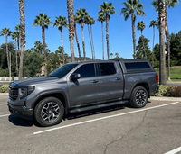 Couvre-caisse de camion manuel sans perçage, en aluminium, étanche, avec verrouillage, pour camions de 5 à 6 pieds, compatible avec Navara, Toyota, Chevy Colorado, Ford F-150