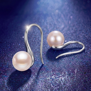 Élégantes boucles d'oreilles clous en cuivre avec feuilles florales et perles d'eau douce, bijoux en zircon pour femme, cadeau de mariage ou d'anniversaire - Product Image 5