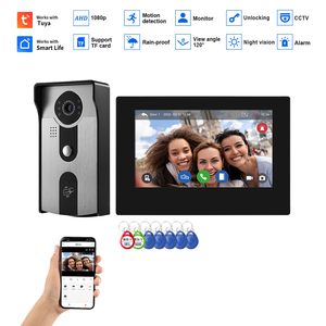 Tuya Smart 7 Inch LCD Video <strong>Door</strong> Phone Monitor 1080P HD Camera Interphone With RFID Unlocking Access Control Supports WIFI - Product Image 2