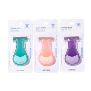 Mini afeitadora portátil de acero inoxidable con triple cuchilla para mujer SY330 - Product Image 1