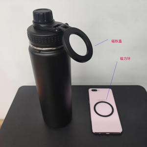 18 25 32 40 oz Sports Office Travel Cup Vacuum Flask Thermos Double Wall Stainless Steel Water Bottle <b>with</b> Magnetic Handle - Product Image 3