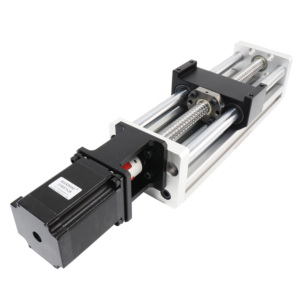 Motor lineal <span class=keywords><strong>Hanpose</strong></span> Mesa deslizante Cnc Motor de tornillo de bola Nama23 HPA90 100mm <span class=keywords><strong>23HS5628</strong></span> guía deslizante lineal - Product Image 2