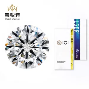 Vente en gros de diamants cultivés en laboratoire VVS 0.01-5 carats DEF diamant synthétique Hpht diamant de laboratoire Cvd