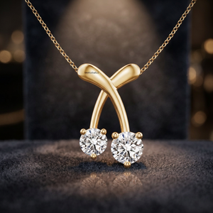 Joyería Vaayu, Colgante de Diamantes en Oro Amarillo, Corte Brillante, Unisex, Uso Diario, Regalo de Boda, Oro 10K 14K 18K, Plata 925/935 - Product Image 1