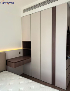Armadio Moderno Autoportante Pieghevole Assemblato Personalizzato Multi-Zona in Legno per Camera da Letto, Ideale per - Product Image 1