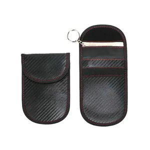 Carbon Fiber Signal Blocker Car Key Bag Anti-Theft RFID Blocking signal blocker guard protector