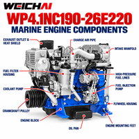 Moteur diesel marin haute vitesse Weichai WP4.1N Série 88kw -140kw WP4.1NC190-26E220 pour yacht avec certificat IMO
