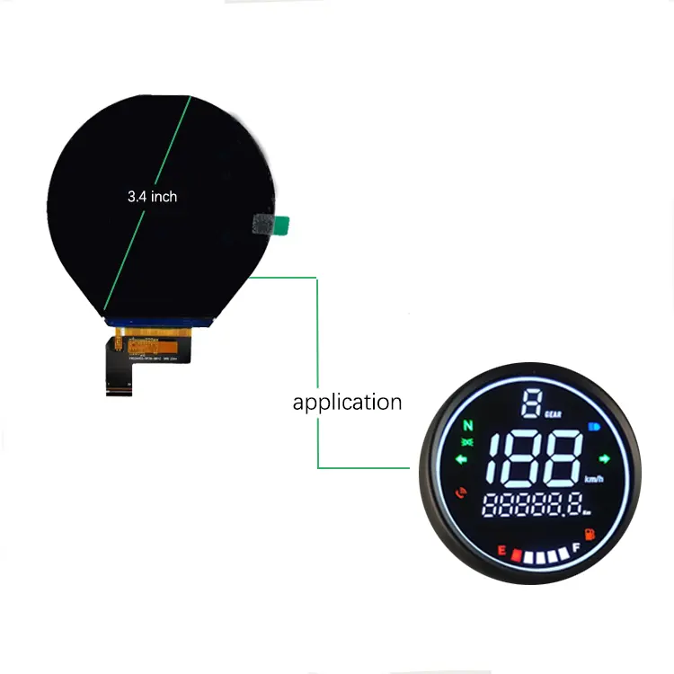 Display lcd personalizzato 1.54 "2.0" 2.4 "2.8" 3.0 "3.5" 3.92 "4.0" rotondo/quadrato/bar tipo schermo modulo lcd capacitivo touch tft screen